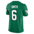 harde P.Eagles #6 DeVonta Smith Kelly Green Vapor F.U.S.E. Limited Stitched Jerseys