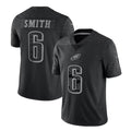 harde P.Eagles #6 DeVonta Smith Player Black REFLECTIVE Limited Stitched Jerseys