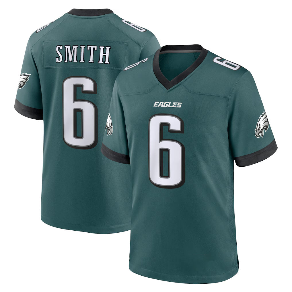 harde P.Eagles #6 DeVonta Smith Player Green Home Game Stitched Jerseys