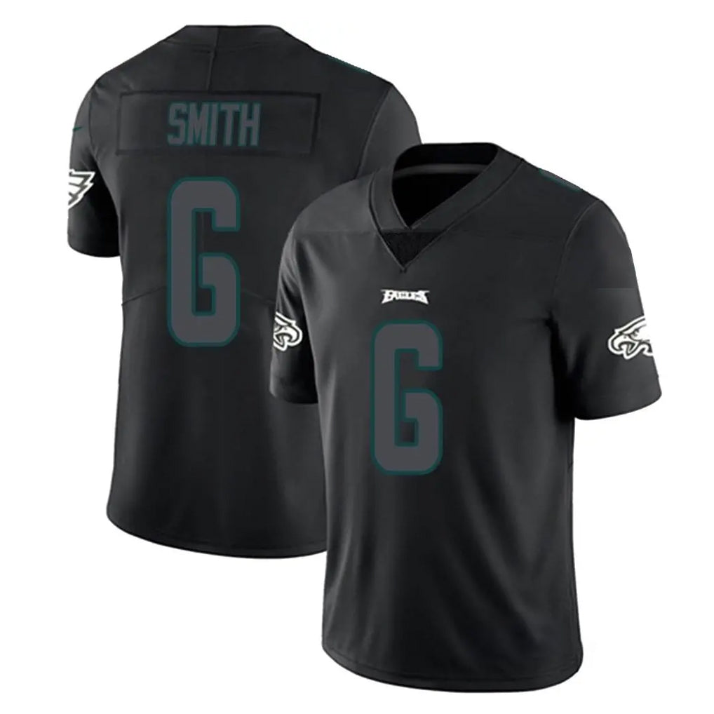 harde P.Eagles #6 DeVonta Smith Player Limited Black Impact Home Game Stitched Jerseys