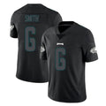harde P.Eagles #6 DeVonta Smith Player Limited Black Impact Home Game Stitched Jerseys