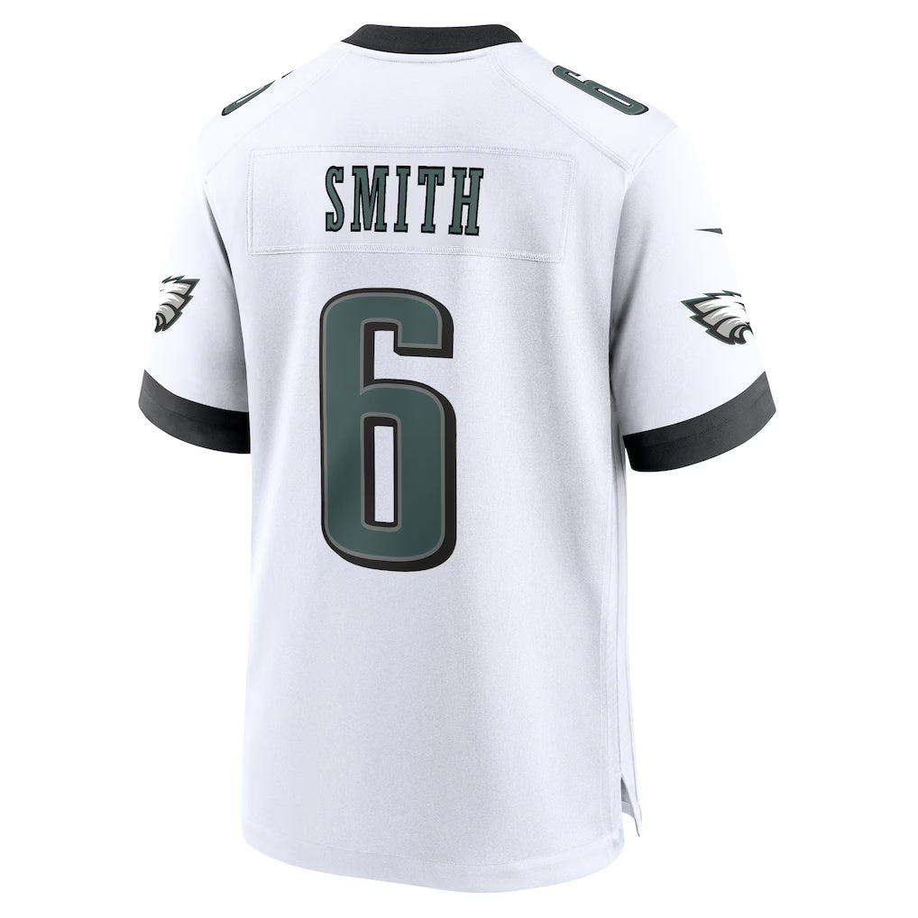 harde P.Eagles #6 DeVonta Smith White White Game Stitched Jerseys
