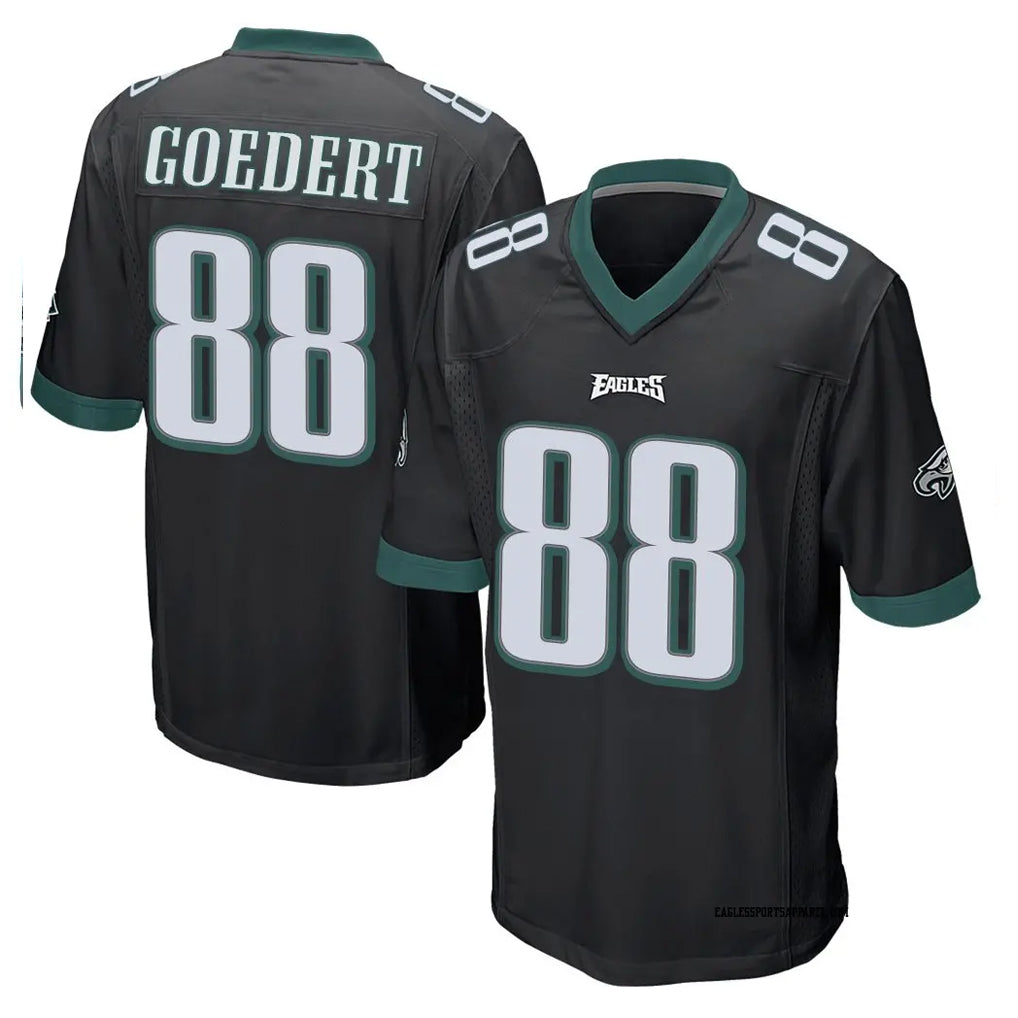harde P.Eagles #88 Dallas Goedert Player Black Home Game Stitched Jerseys