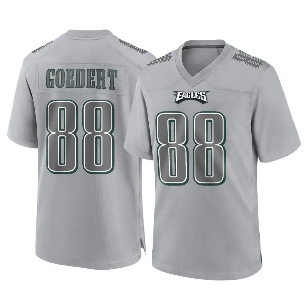 harde P.Eagles #88 Dallas Goedert Player Gray Atmosphere Fashion Home Game Stitched Jerseys