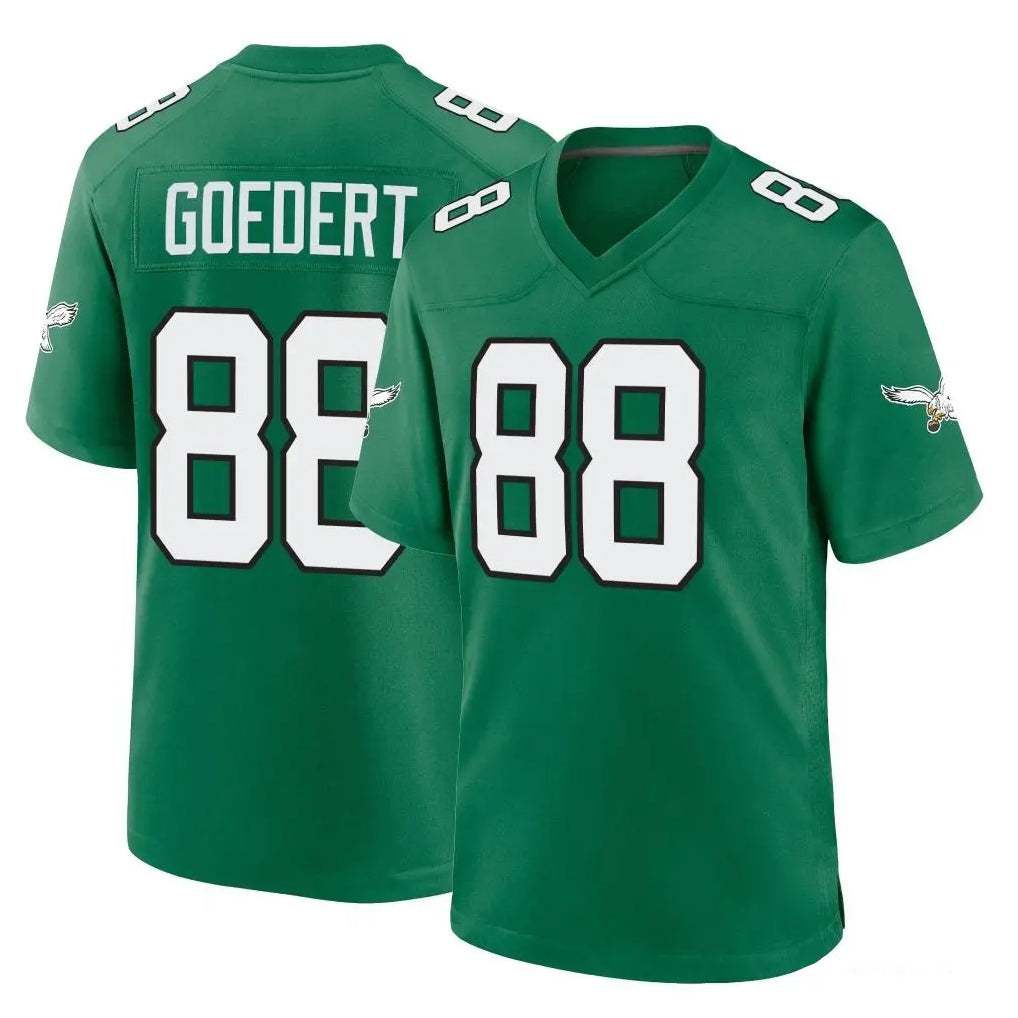 harde P.Eagles #88 Dallas Goedert Player Green Kelly Alternate Home Game Stitched Jerseys