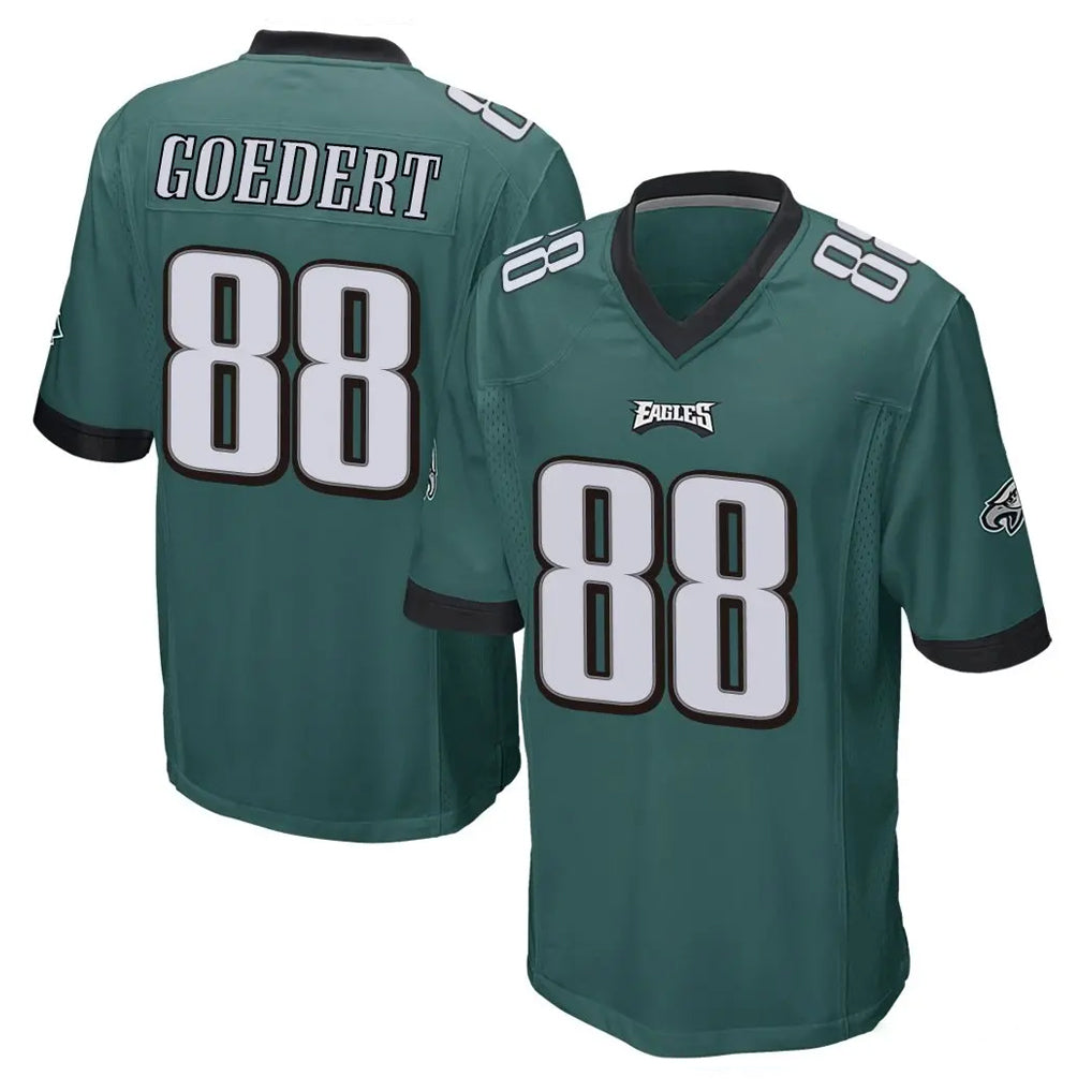 harde P.Eagles #88 Dallas Goedert Player Team Color Green Home Game Stitched Jerseys