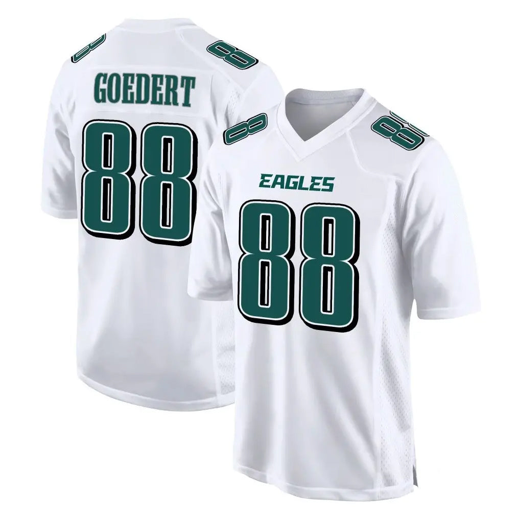 harde P.Eagles #88 Dallas Goedert Player White Tundra Fashion Home Game Stitched Jerseys