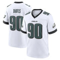 harde P.Eagles #90 Jordan Davis Player White Game Home Stitched Jerseys