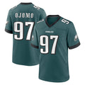 harde P.Eagles #97 Moro Ojomo Player Green Home Game Stitched Jerseys