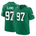 harde P.Eagles #97 Moro Ojomo Player Green Kelly Alternate Home Game Stitched Jerseys