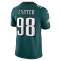 harde P.Eagles #98  Jalen Carter Midnight Green Team Vapor F.U.S.E. Stitched Limited Jerseys