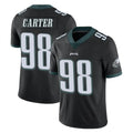 harde P.Eagles #98 Jalen Carter Player Black Limited Vapor Untouchable Home Game Stitched Jerseys