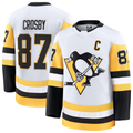 harde P.Penguins #87 Sidney Crosby White Away Premium Jerseys