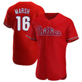 harde P.Phillies #16 Brandon Marsh Player Red Home Limited Elite Stitched Jerseys