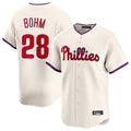 harde P.Phillies #28 Alec Bohm Player Cream Home Limited Stitched Jerseys