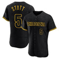 harde P.Phillies #5 Bryson Stott Player Black Snake Skin City Home Limited Elite Stitched Jerseys