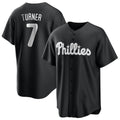 harde P.Phillies #7 Trea Turner Player Black Alt Fashion Home Game Stitched Jerseys