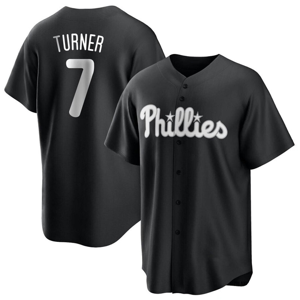 harde P.Phillies #7 Trea Turner Player Black Alt Fashion Home Game Stitched Jerseys