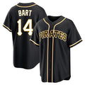 harde P.Pirates #14 Joey Bart Player Black Fashion Out Home Game Stitched Jerseys