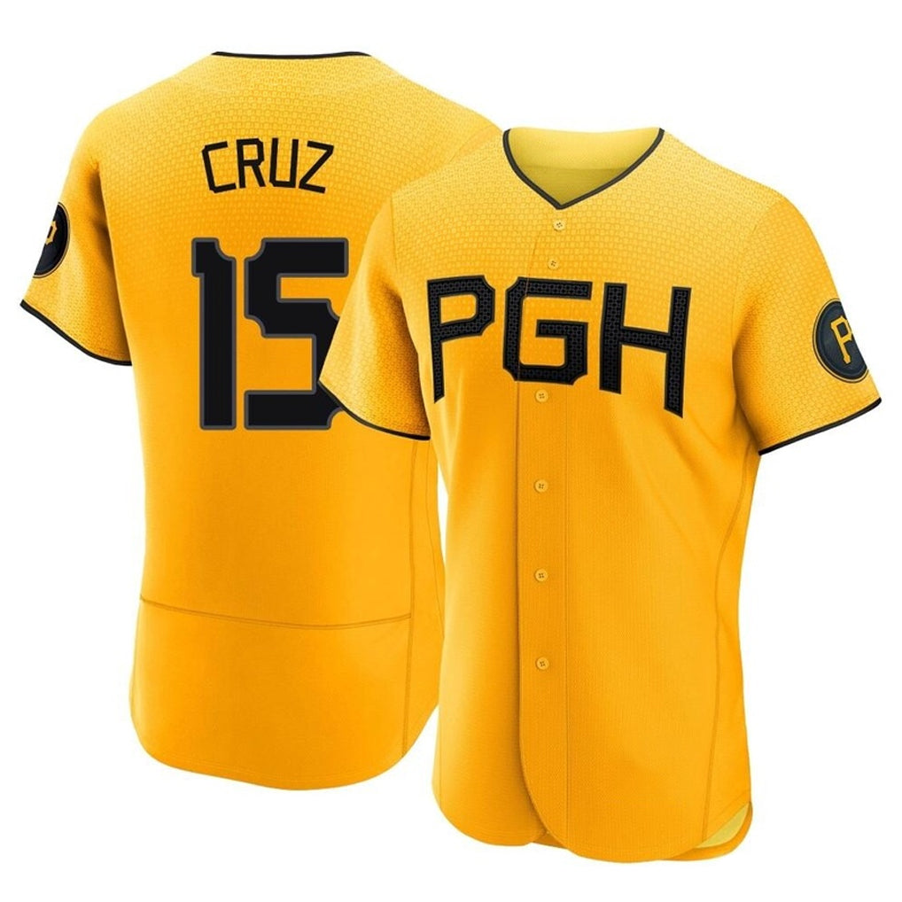 harde P.Pirates #15 Oneil Cruz Player Gold City Connect Home Limited Elite Stitched Jerseys