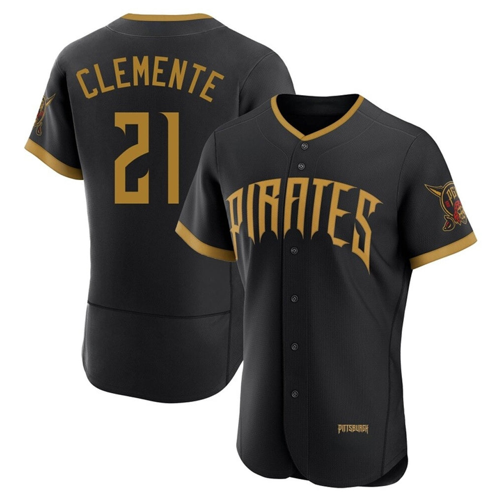 harde P.Pirates #21 Roberto Clemente Player Black 2026 City Connect Home Limited Elite Stitched Jerseys