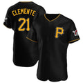 harde P.Pirates #21 Roberto Clemente Player Black Alternate 2025 Home Limited Elite Stitched Jerseys