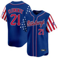 harde P.Pirates #21 Roberto Clemente Player Royal 2025 Independence Day Vapor Premier Limited Stitched Jerseys