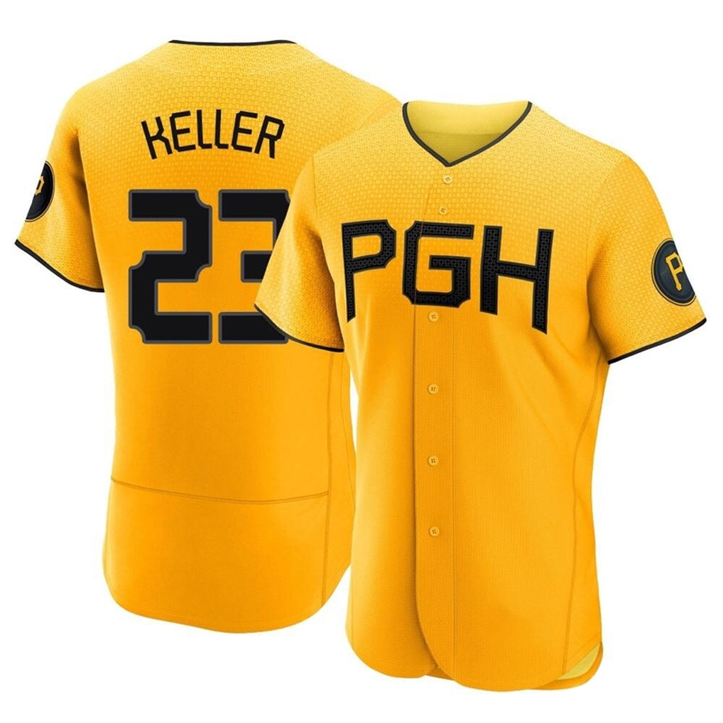 harde P.Pirates #23 Mitch Keller Player Gold City Connect Home Limited Elite Stitched Jerseys