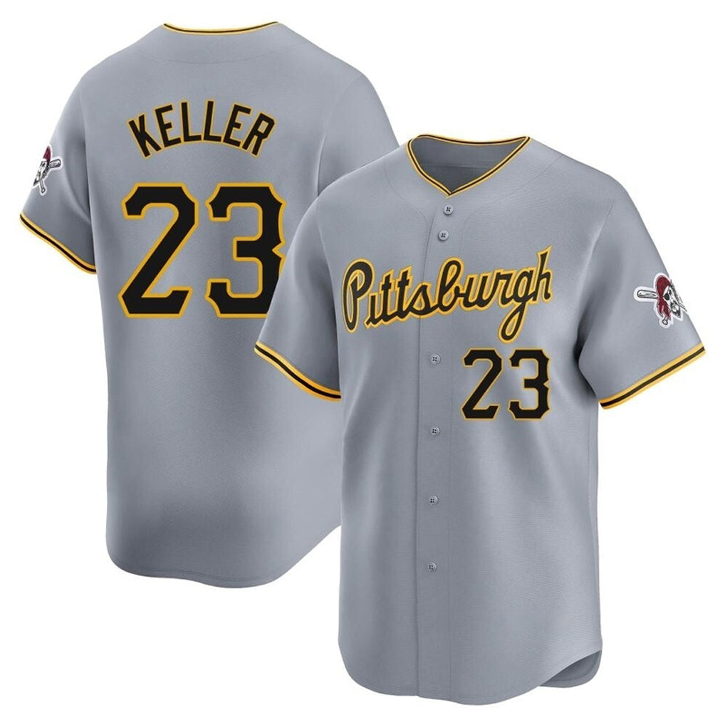 harde P.Pirates #23 Mitch Keller Player Gray Road Home Limited Stitched Jerseys