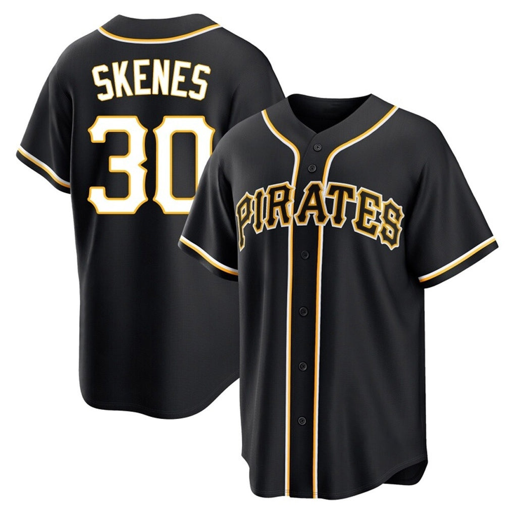 harde P.Pirates #30 Paul Skenes Player Black Fashion Out Home Game Stitched Jerseys