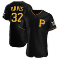 harde P.Pirates #32 Henry Davis Player Black Alternate 2025 Home Limited Elite Stitched Jerseys
