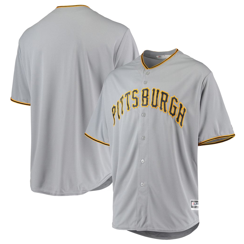 harde P.Pirates Blank Player Gray Road Home Game Stitched Jerseys