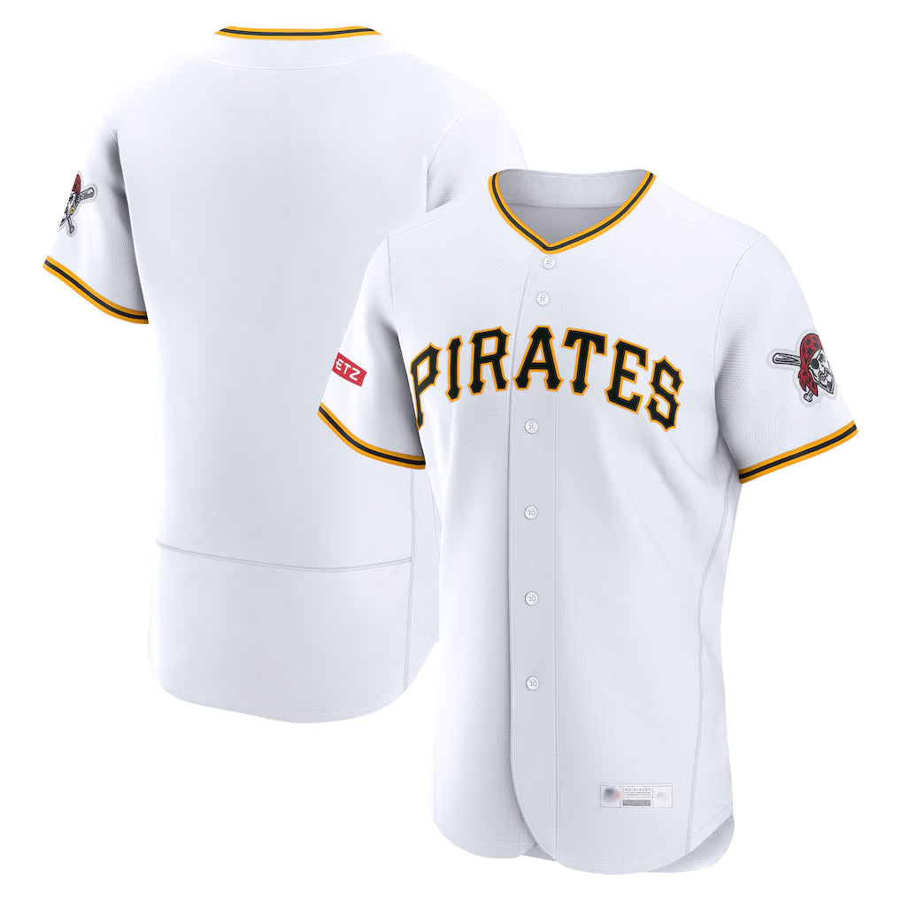 harde P.Pirates Blank Player White Home Limited Elite Stitched Jerseys