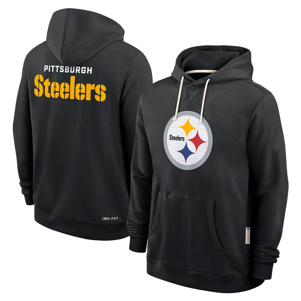 harde P.Steelers Blck LOGO Pullover Hoodies Limited Blank Player Stitched Jerseys