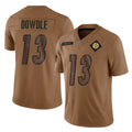 harde P.Steelers #13 Rico Dowdle Player Brown Limited Salute To Service Home Game Stitched Jerseys