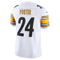 harde P.Steelers #24 Joey Porter Jr. White Vapor F.U.S.E. Limited Stitched Jerseys