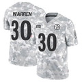 harde P.Steelers #30 Jaylen Warren Player Arctic Camo Salute to Service Limited Stitched Jerseys