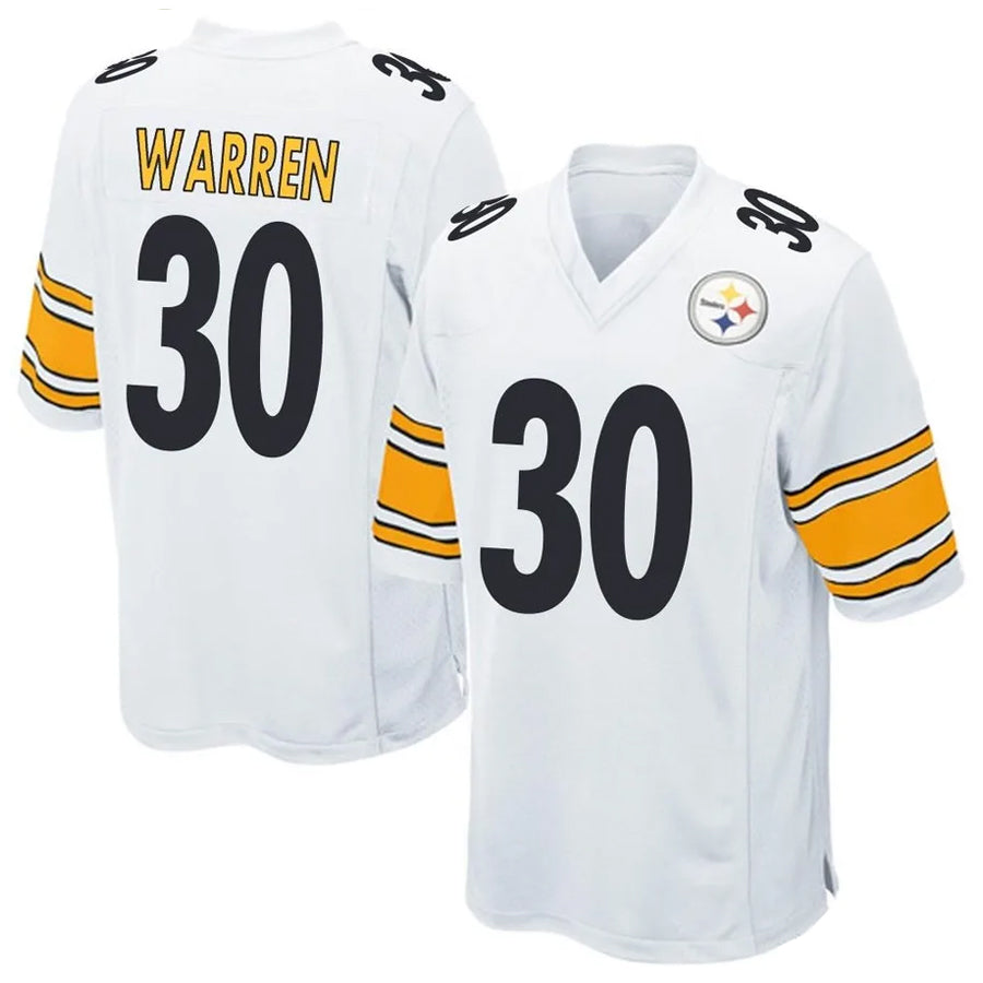 harde P.Steelers #30 Jaylen Warren Player Game White Stitched Jerseys