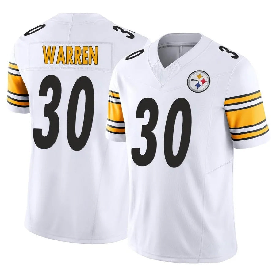 harde P.Steelers #30 Jaylen Warren Player White Vapor F.U.S.E. Limited Stitched Jerseys