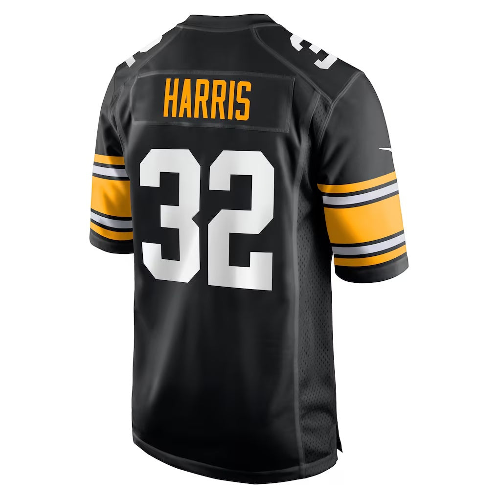 harde P.Steelers #32 Franco Harris Black Alternate Retired Player Jerseys
