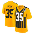 harde P.Steelers #35 Jamel Dean Player Gold Limited 1933 Throwback Home Game Stitched Jerseys