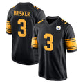 harde P.Steelers #3 Jaquan Brisker Player Black Color Rush Home Game Stitched Jerseys