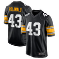 harde P.Steelers #43 Troy Polamalu Black Retired Player Jersey American Stitched Jersey