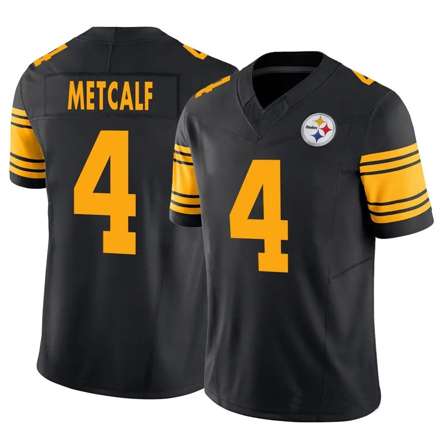 harde P.Steelers #4 DK Metcalf Player Black Alternate Vapor F.U.S.E. Limited Stitched Jerseys