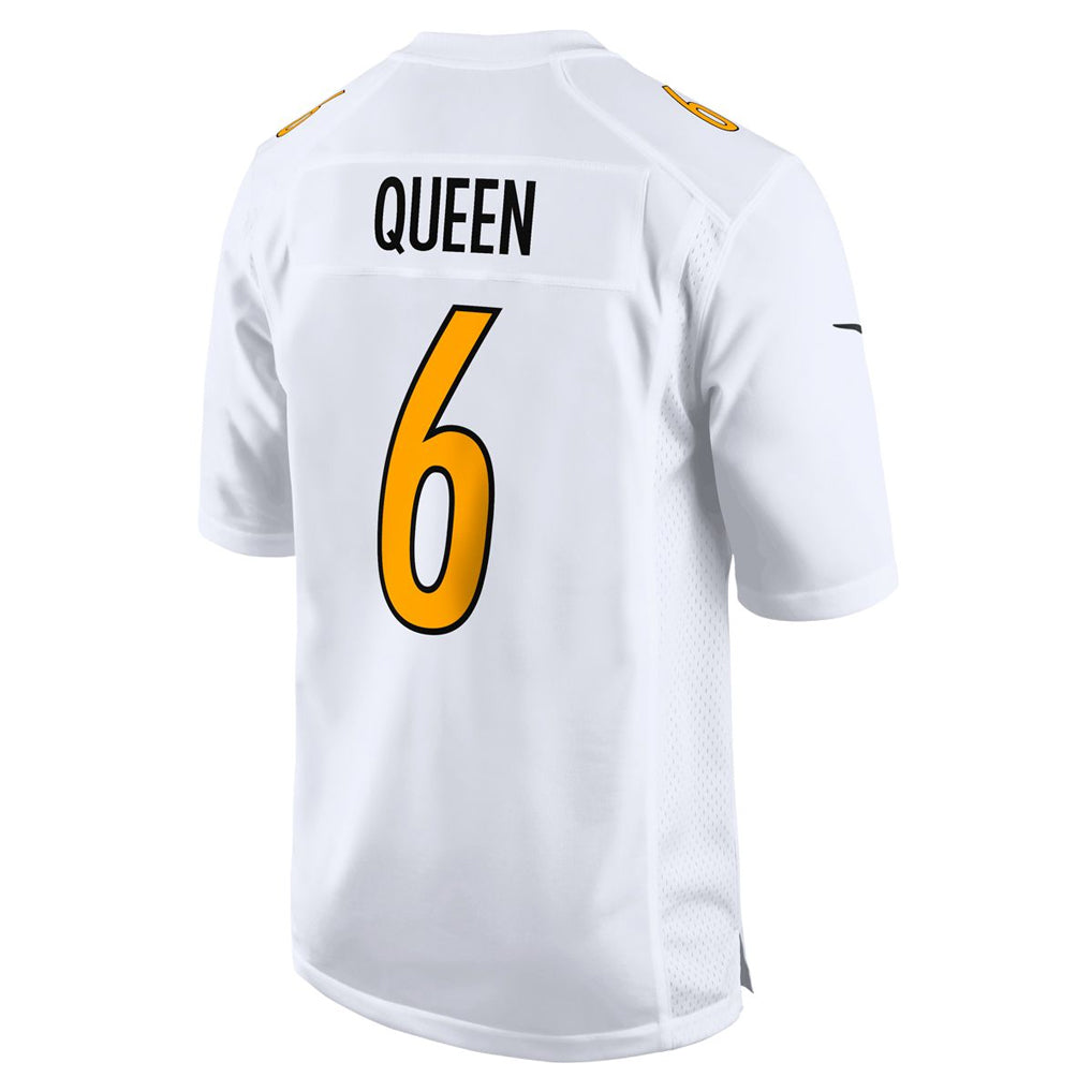 harde P.Steelers #6 Patrick Queen Player White Fashion Limited Home Game Stitched Jerseys