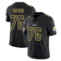 harde P.Steelers #76 Troy Fautanu Player Black Impact Limited Home Game Stitched Jerseys