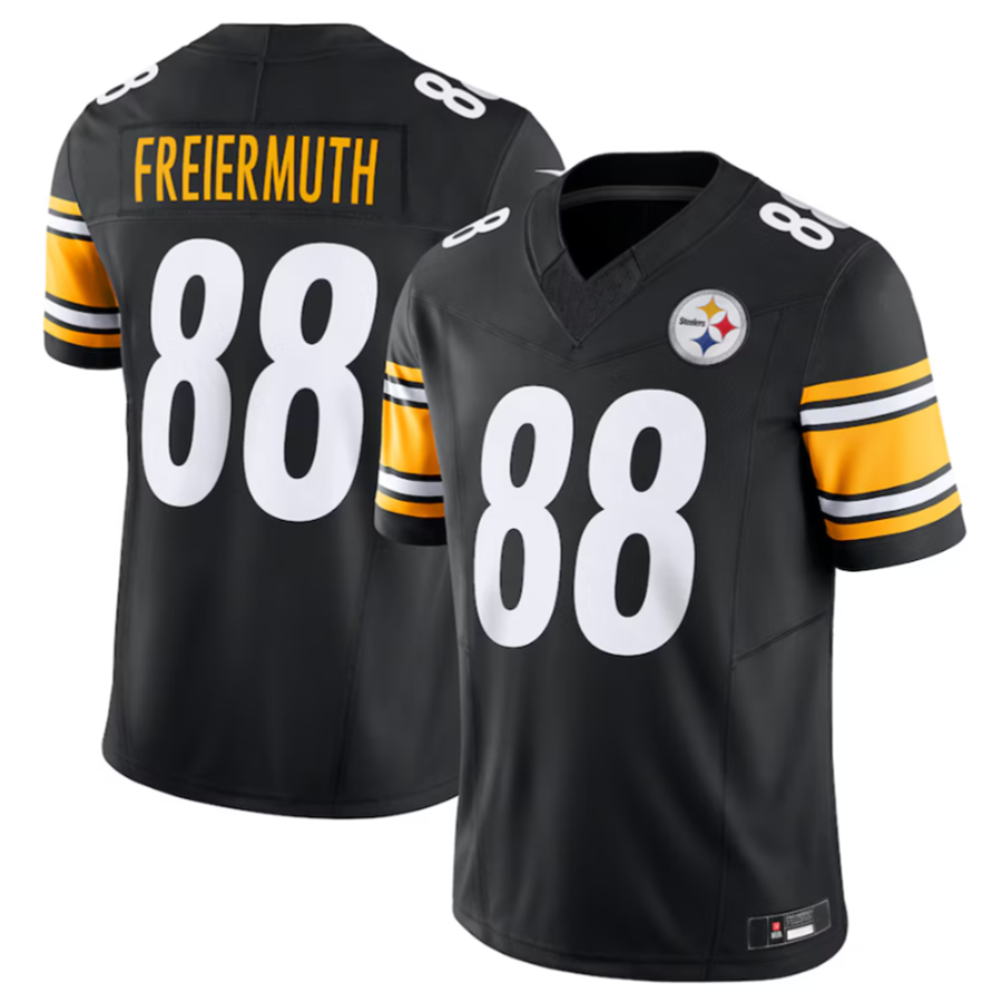harde P.Steelers #88 Pat Freiermuth Black Vapor F.U.S.E. Limited American Stitched Jerseys