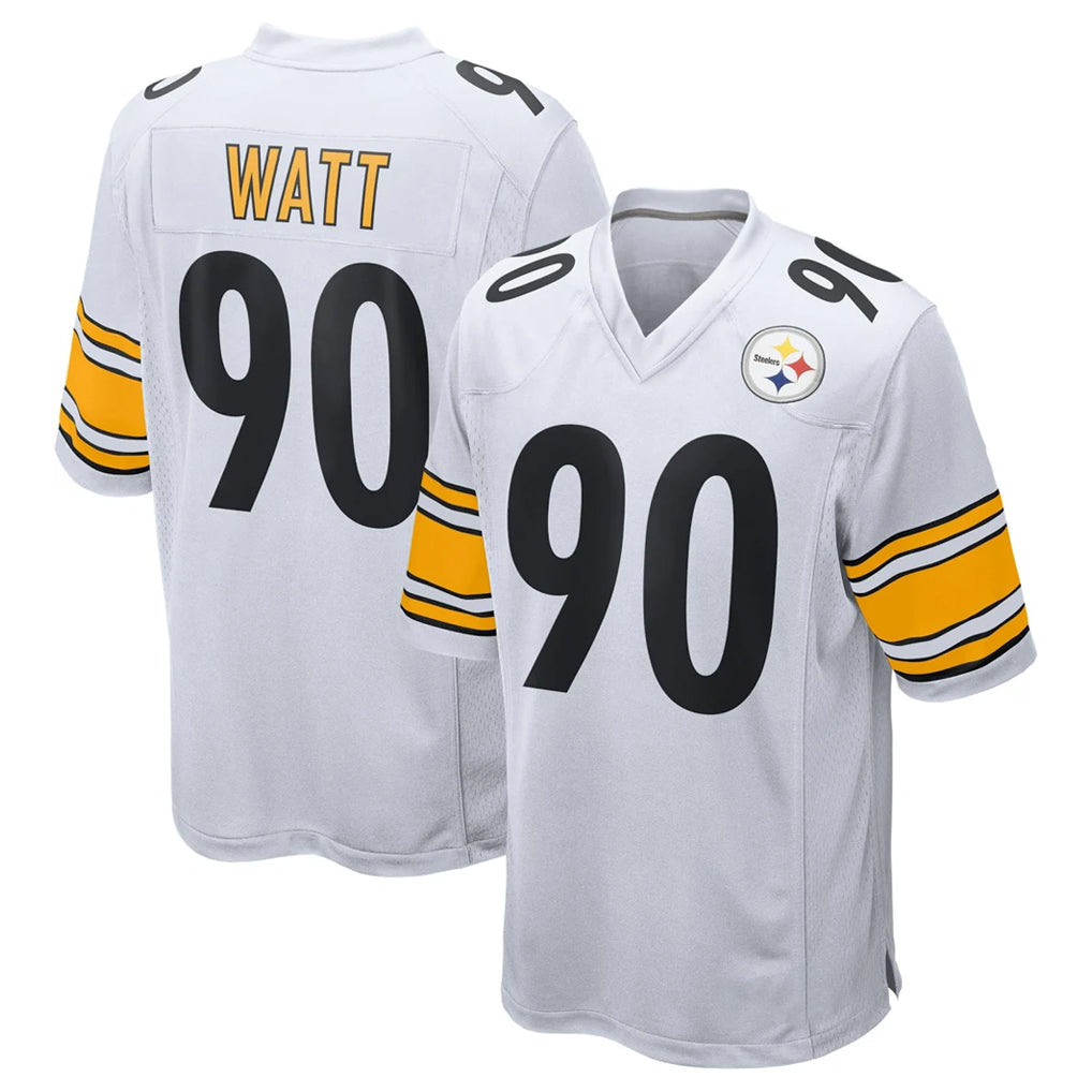 harde P.Steelers #90 T.J. Watt Player White Home Game Stitched Jerseys