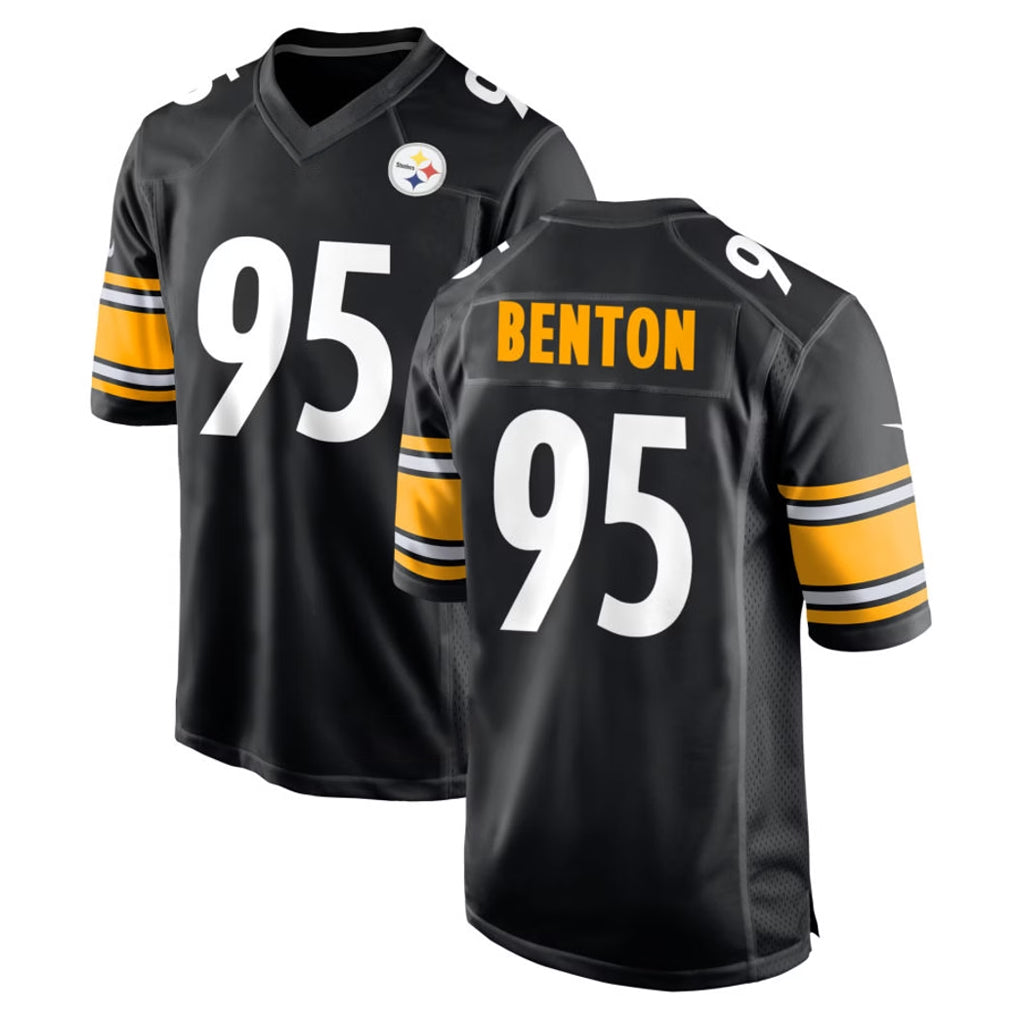 harde P.Steelers #95 Keeanu Benton Player Black Home Game Stitched Jerseys