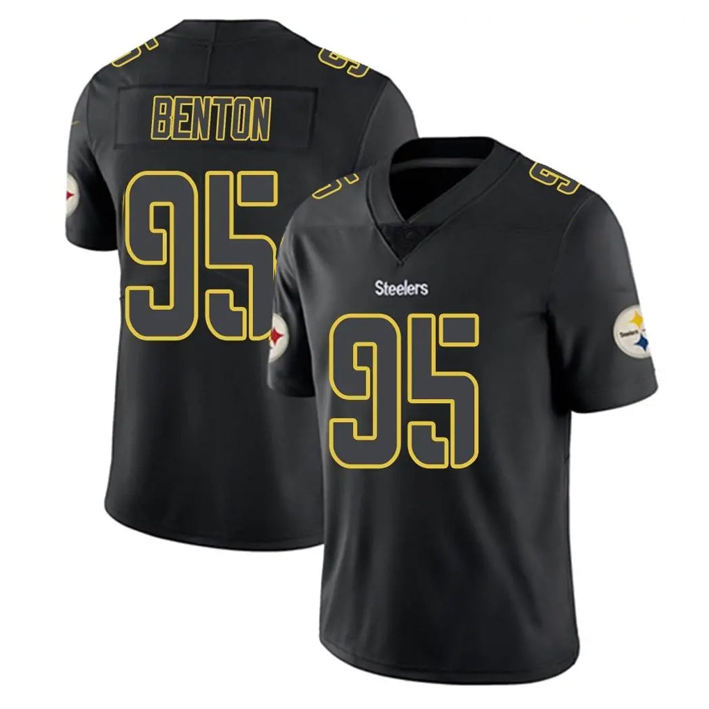 harde P.Steelers #95 Keeanu Benton Player Black Impact Limited Home Game Stitched Jerseys